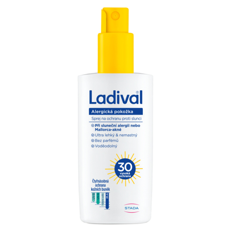 Ladival Alergická pokožka ochranný sprej na opalování SPF 30 150 ml