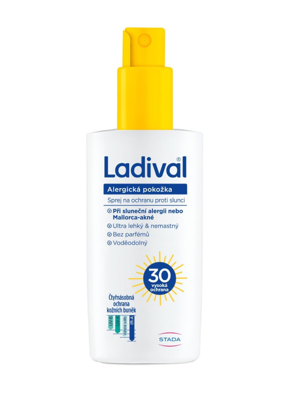 Ladival Alergická pokožka ochranný sprej na opalování SPF 30 150 ml