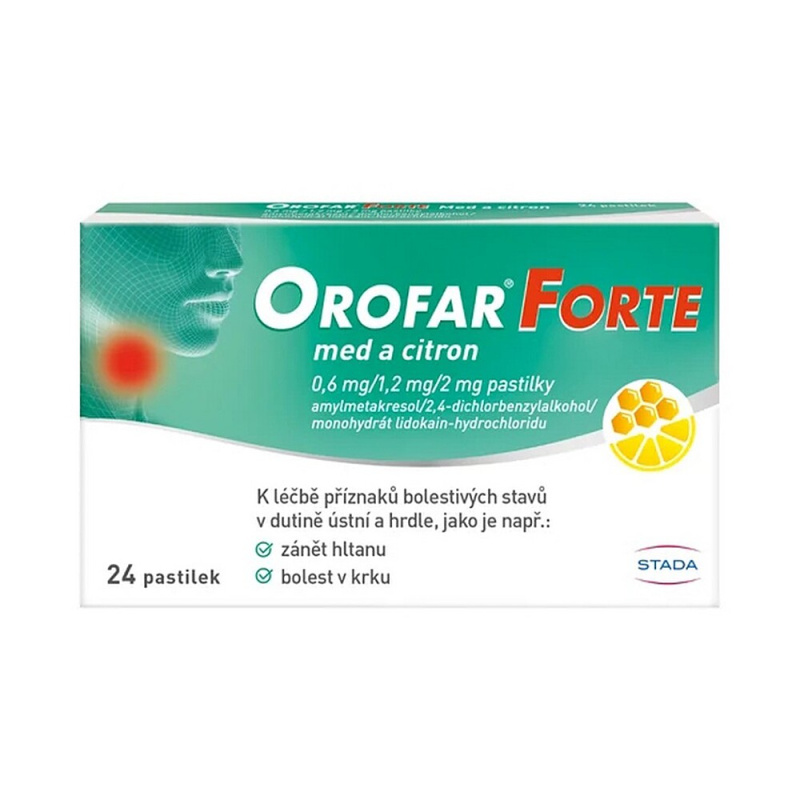OROFAR FORTE MED A CITRON 0,6MG/1,2MG/2MG pastilka 24