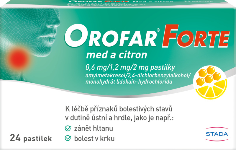 OROFAR FORTE MED A CITRON 0,6MG/1,2MG/2MG pastilka 24