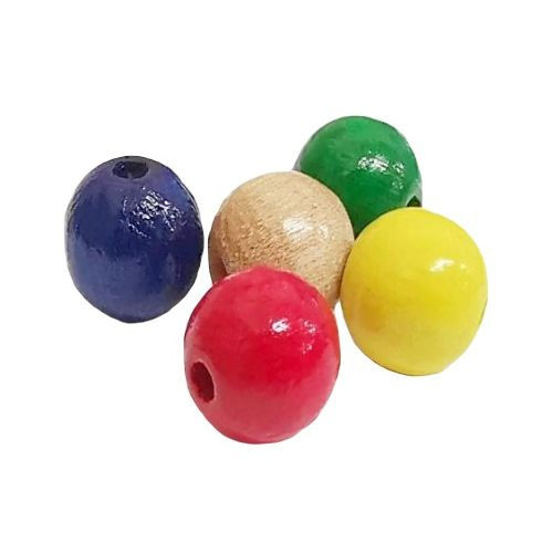 Dřevěné korálky 10mm (50ks) mix barev