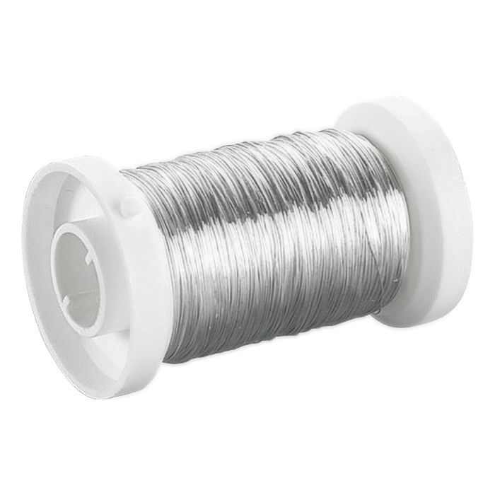 Drátek měděný kulatý 0,25mmx150m - stříbrný