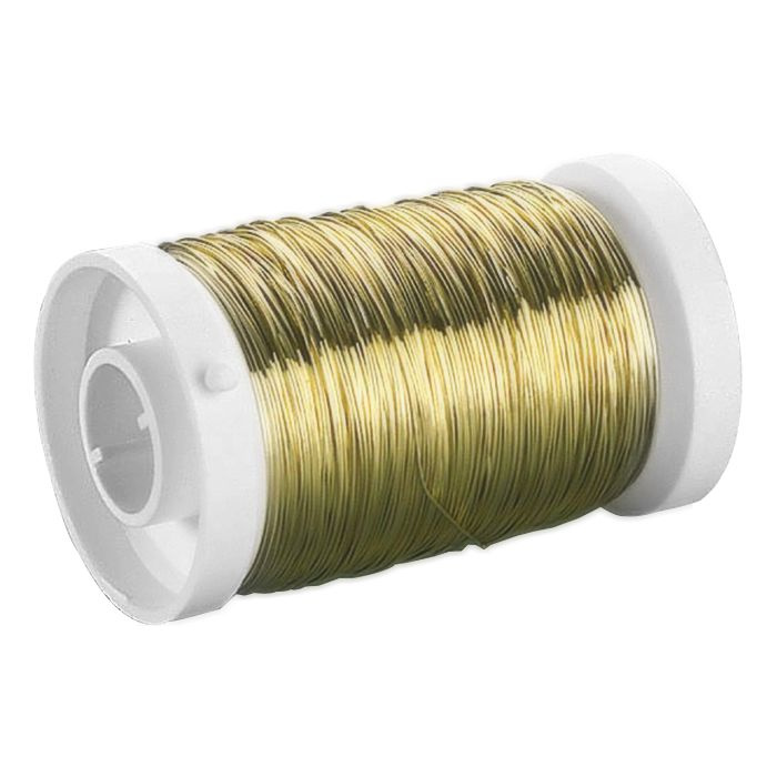 Drátek mosazný kulatý 0,4mmx40m - zlatý
