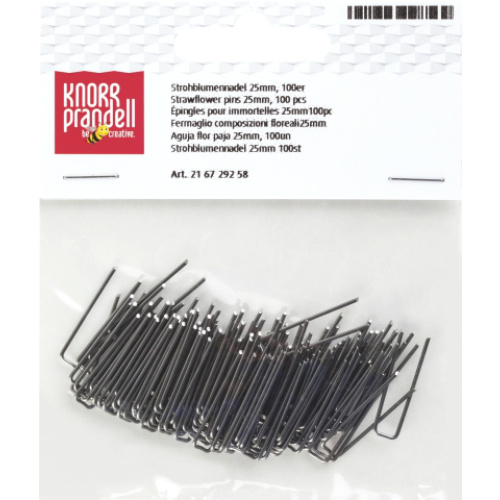 Floristická svorka 2,5x0,5cm (100ks)