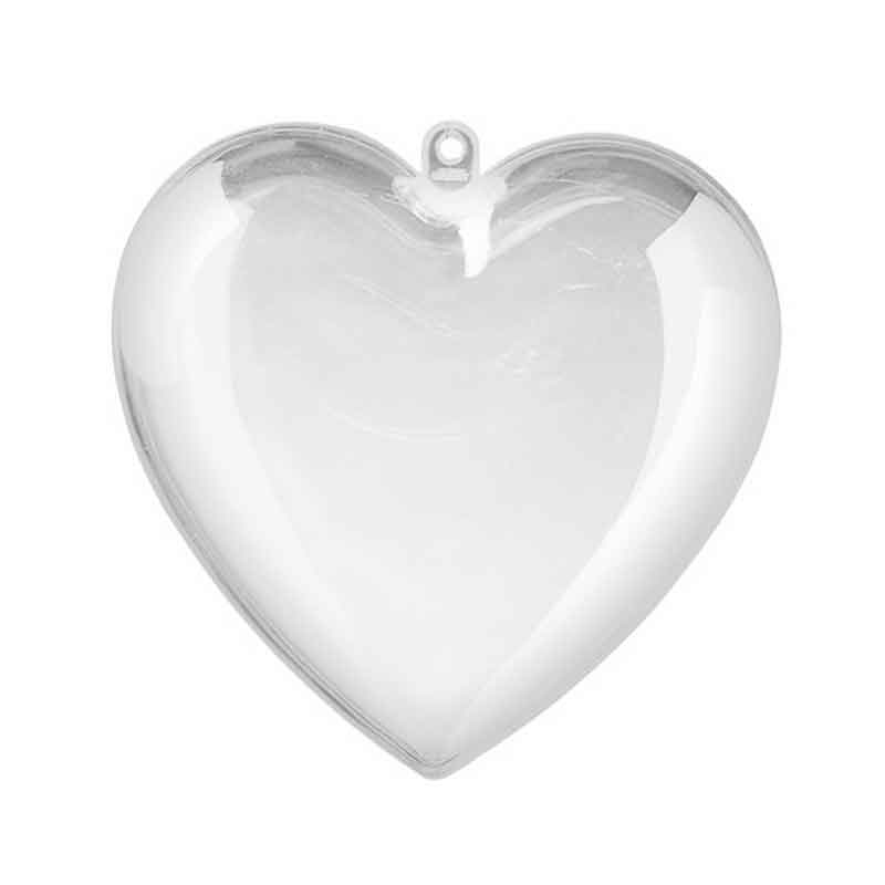 Plastové srdce k zavěšení 10x10cm (1ks)