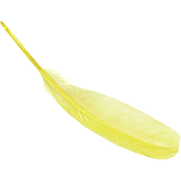 Peříčka (8ks) žlutá husí 16-21cm