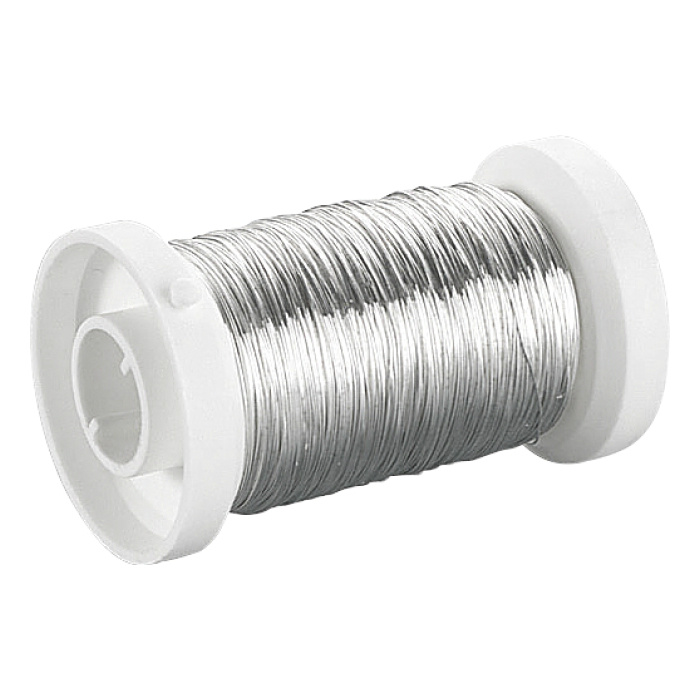 Drátek měděný kulatý 0,25mmx50m - stříbrný