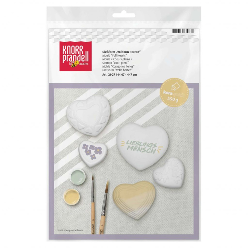 Forma na odlévání - Srdce (2ks)