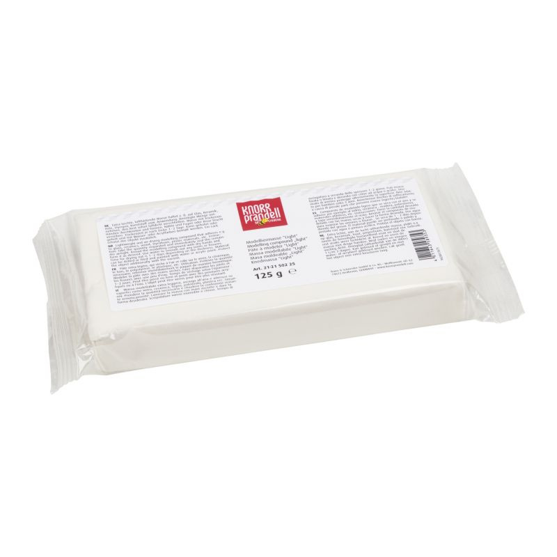 Samotvrdnoucí modelovací hmota bílá 125g lehká