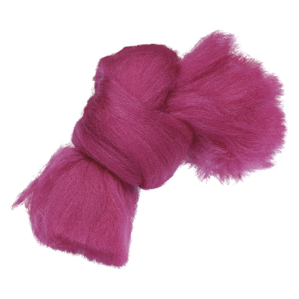 Vlna ovčí 10g tmavě růžová