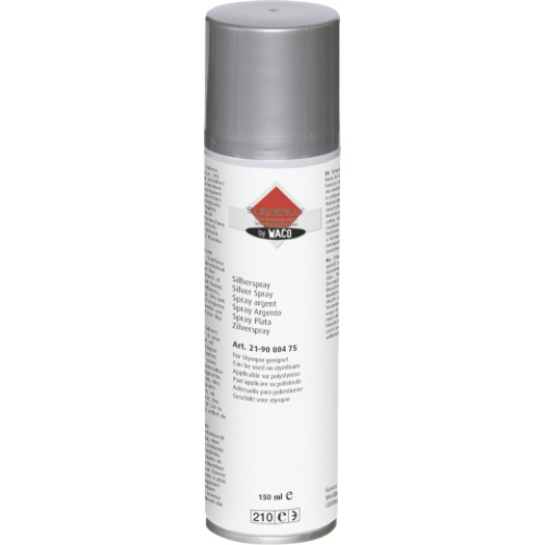 Barva ve spreji WACO na polystyren stříbrná 150ml