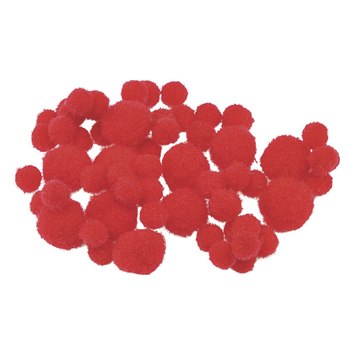 Bambulky červené 8-20mm (100ks)