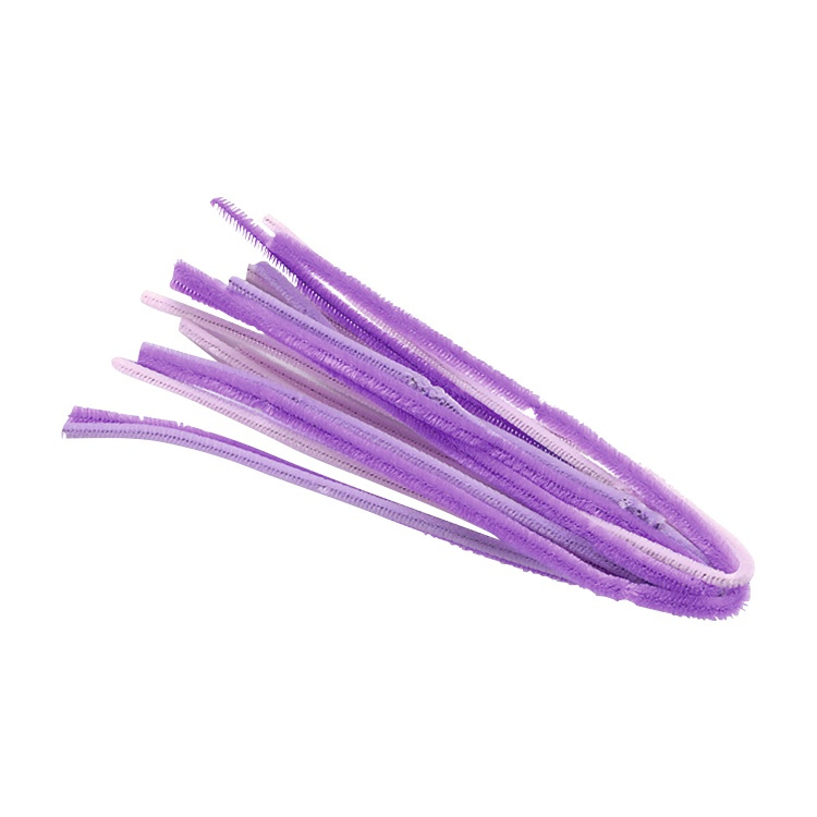 Chlupaté modelovací drátky (10ks) - mix fialové