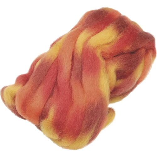 Merino 25g vlna červeno-oranžový mix