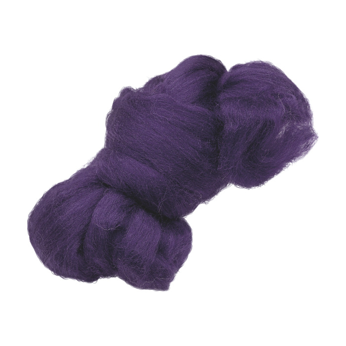 Vlna ovčí 10g tmavě fialová