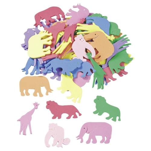 Výřezy z pěnovky - Zvířátka (60ks)