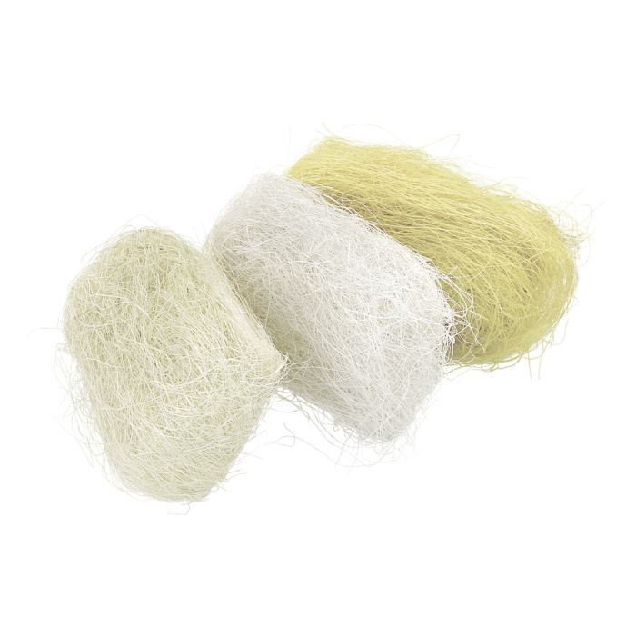 Sisalová vlákna 30g světle žlutá a krémová