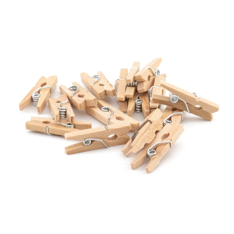 Kolíčky dřevěné mini 25x7mm (10ks)