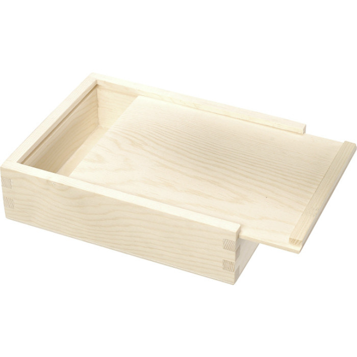 Dřevěná krabička obdélníková 16x12,5x4,5cm