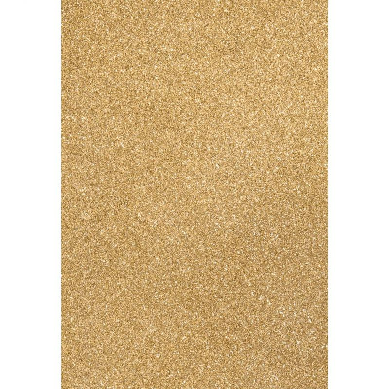 Třpytivý papír A4 světle zlatý 200g/m2 (1ks)