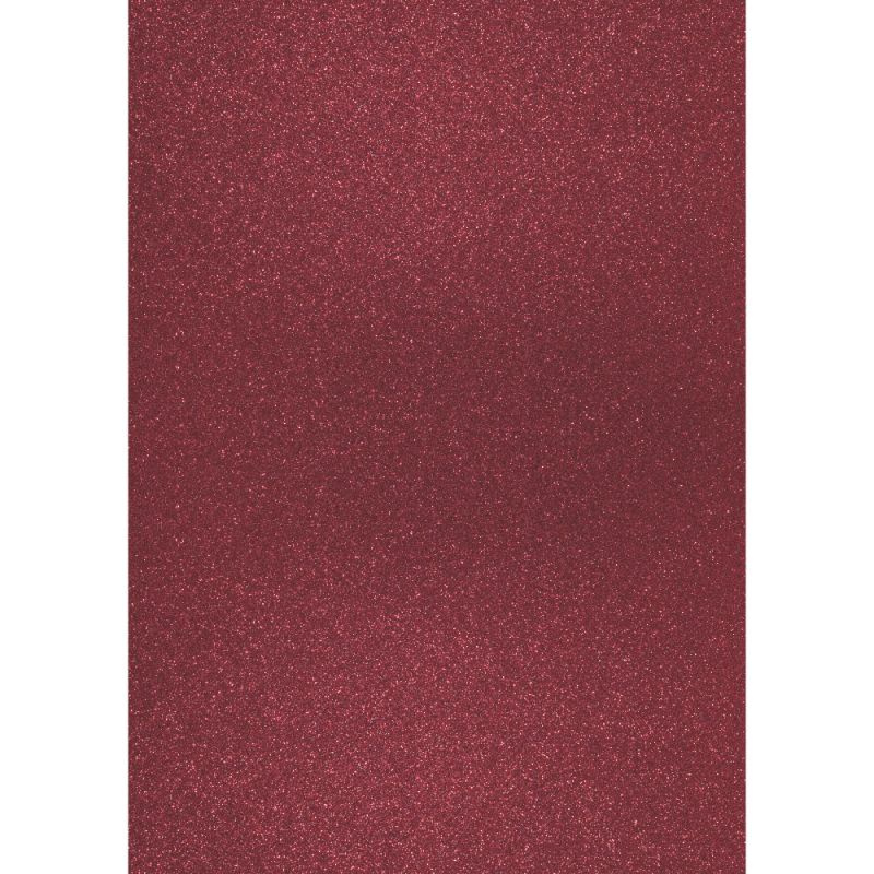 Třpytivý papír A4 bordó 200g/m2 (1ks)