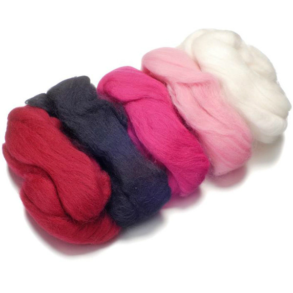 Merino 50g vlna extra jemná růžový mix