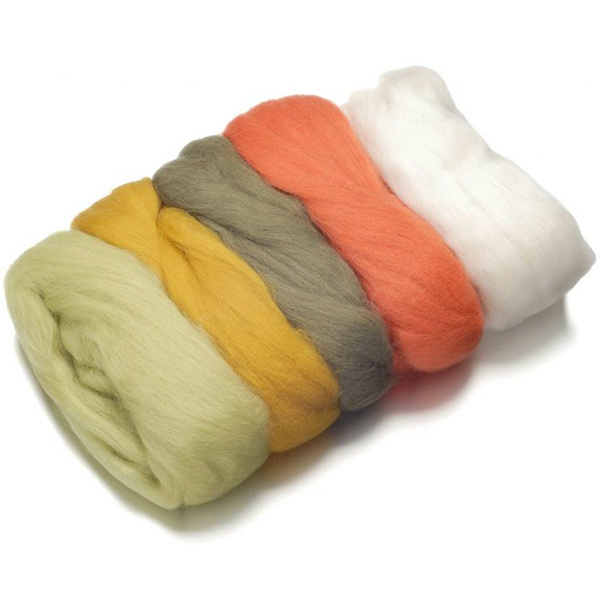 Merino 50g vlna extra jemná zeleno-hnědý mix