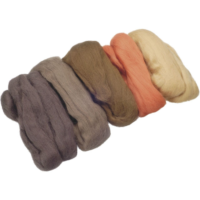 Merino 50g vlna extra jemná hnědý mix