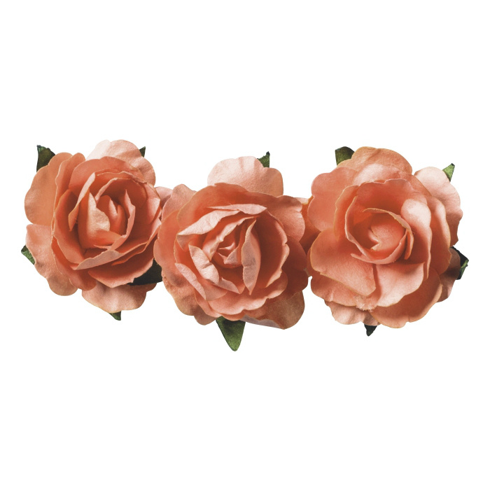 Papírové růžičky samolepicí Knorr prandell - lososové (12ks)