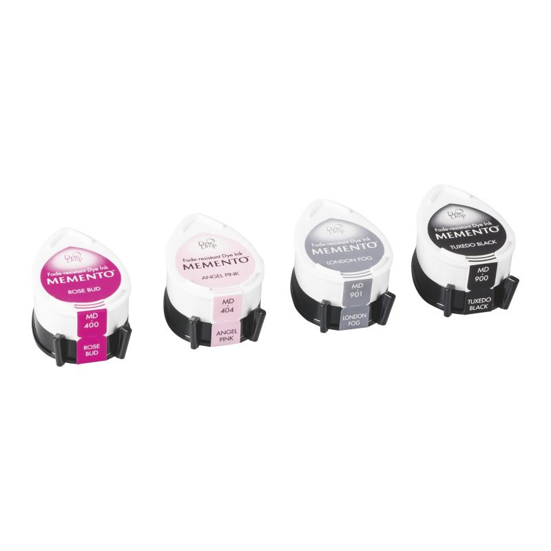 Memento Dew Drop sada růžovo šedá (4ks)