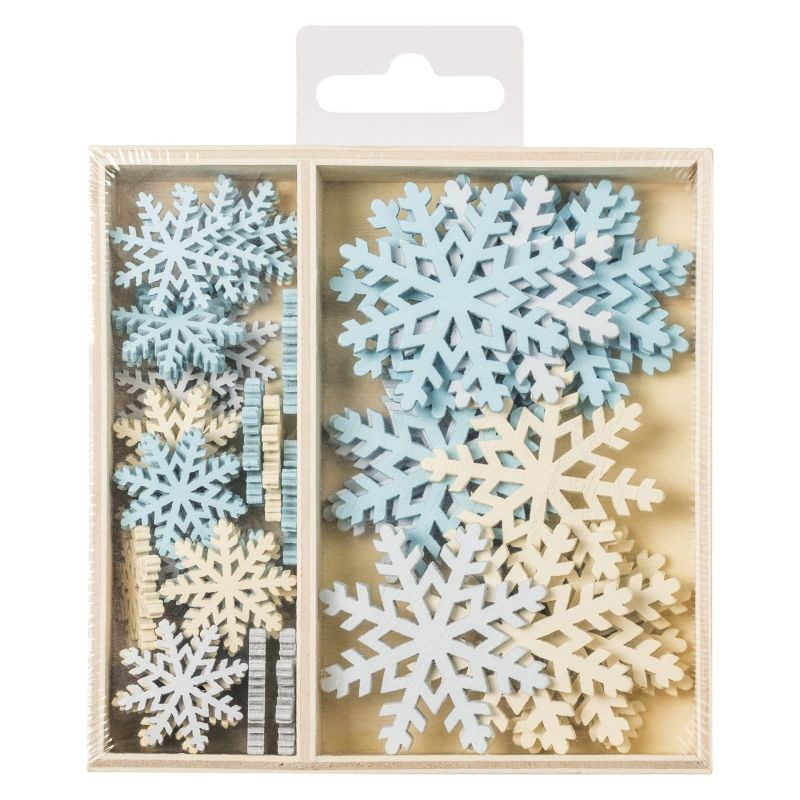 Heyda Dřevěné ozdoby v boxu - vločky DAVER, spol. s r.o.