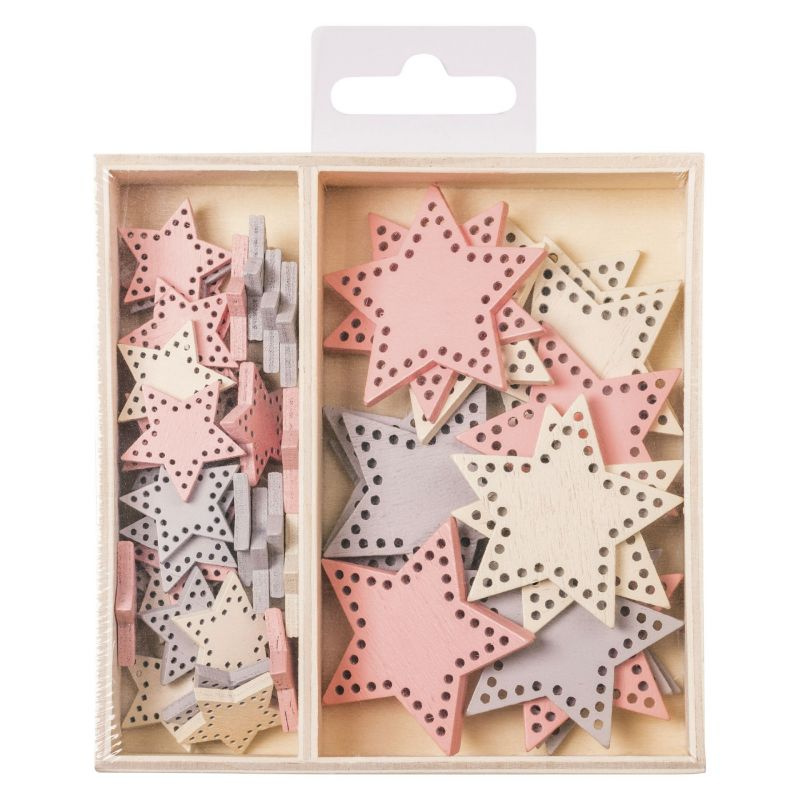 Heyda Dřevěné ozdoby v boxu - hvězdy DAVER, spol. s r.o.