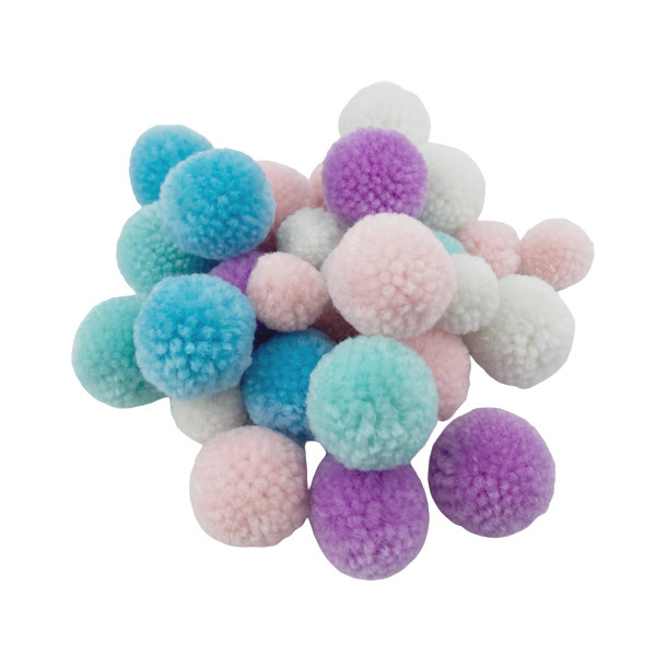 Bambulky 20-30mm (30ks) pastelový mix