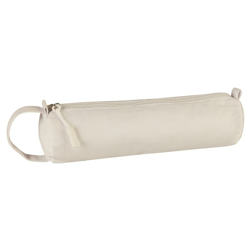 Penál bavlněný s úchytem na tužky natural (22 x 6 cm)