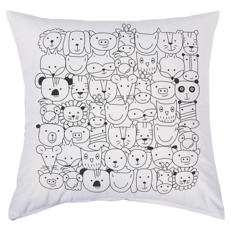 Povlak na polštář Zvířátka (40 x 40 cm)