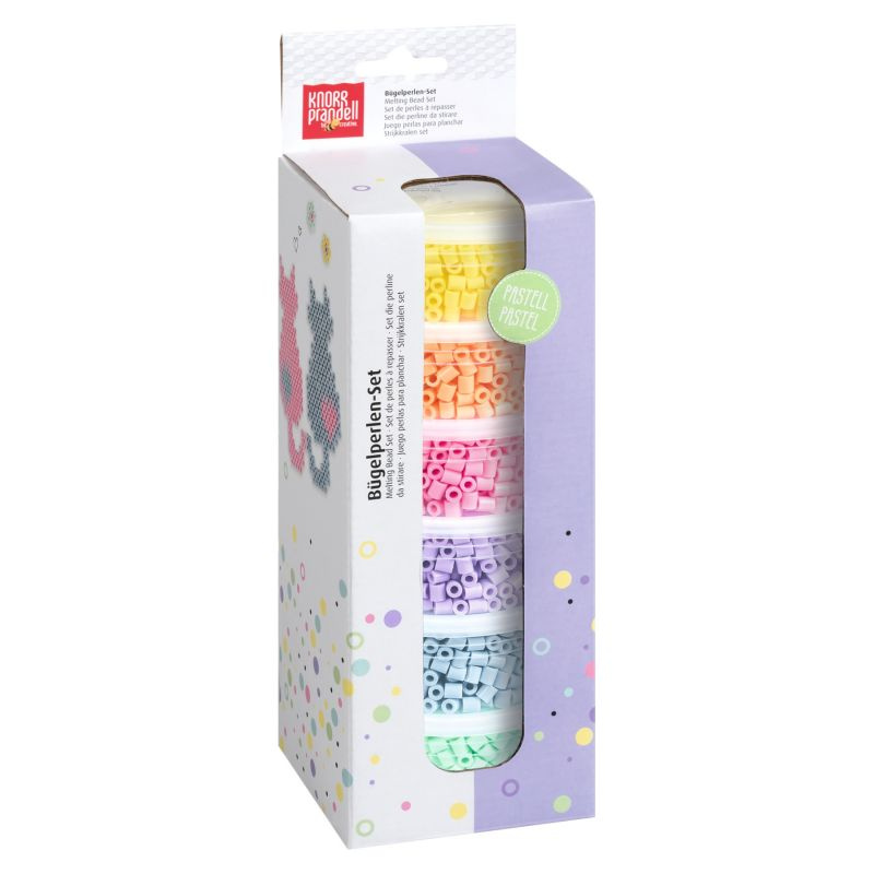 Zažehlovací korálky (6x500ks) pastelové