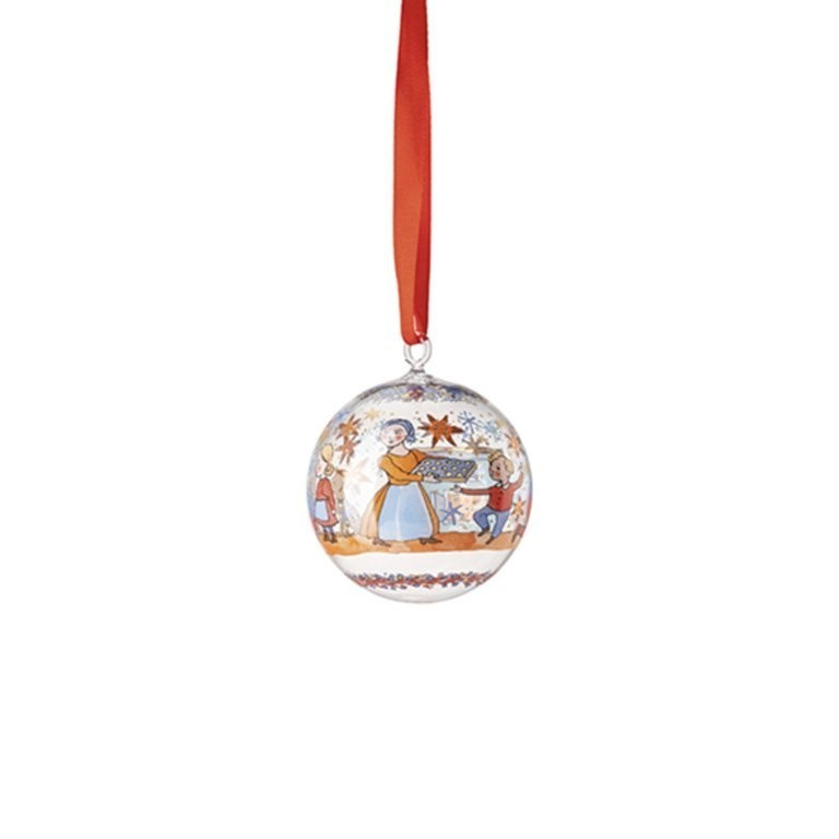 Rosenthal Vánoční skleněná koule, Vánoční pečení, Ø 6 cm 02253-723055-49707