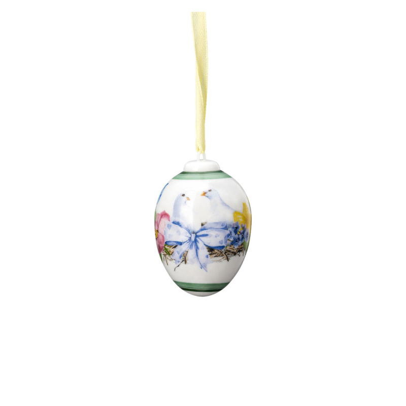 Rosenthal Velikonoční porcelánová závěsná dekorace vajíčko "Holoubci", Ø 4,5 cm 02254-723944-27957