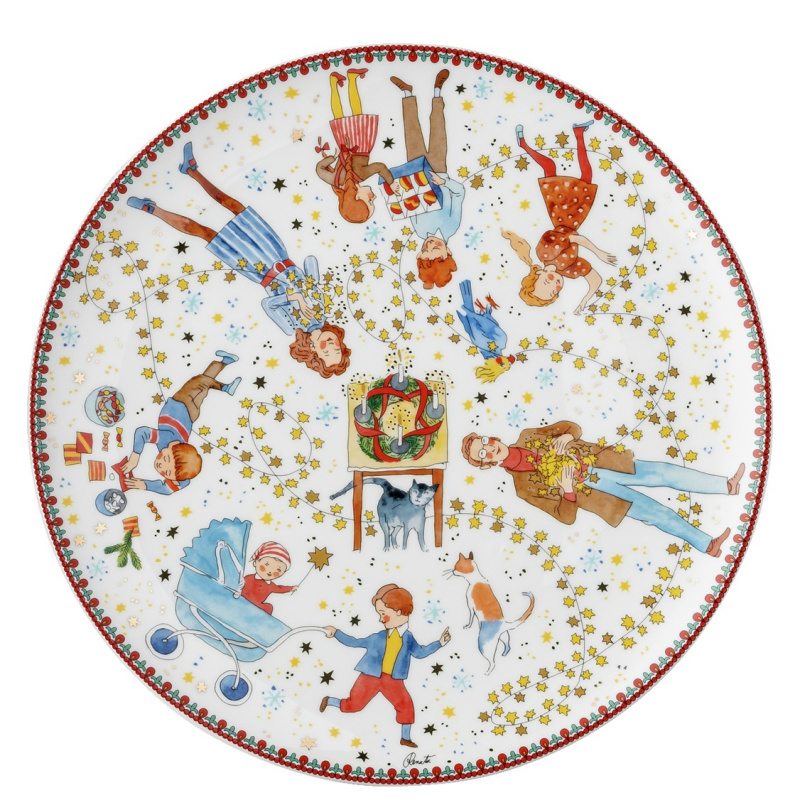 Rosenthal Velký vánoční talíř, Vánoční světýlka, Ø 28 cm 02471-727474-12784