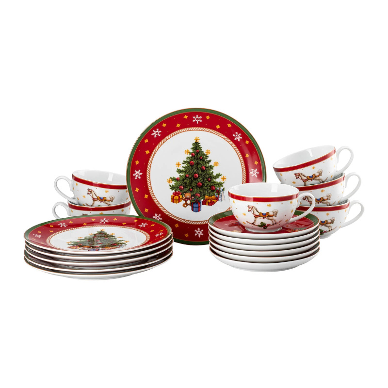 Rosenthal Vánoční kávová souprava porcelánu Happy Wintertime, 18 ks 02488-727470-28429