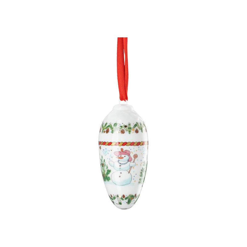 Rosenthal Porcelánová ozdoba na stromeček Šiška, Vánoční radovánky, 8,5 cm 02262-727258-27826