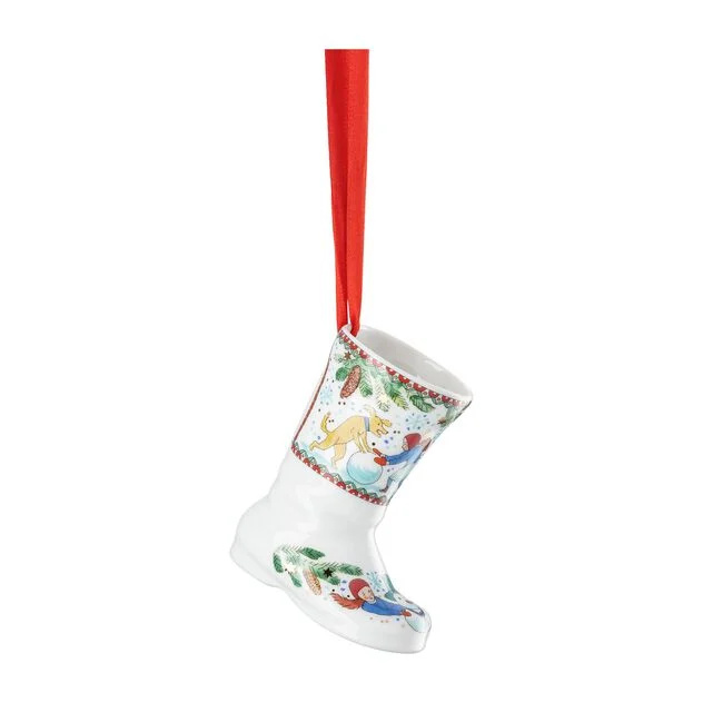 Rosenthal Porcelánová ozdoba na stromeček Bota, Vánoční radovánky, 7,5 cm 02249-722744-27830