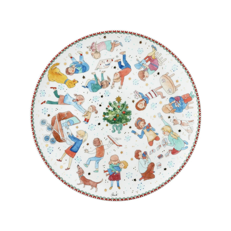 Rosenthal Velký vánoční talíř, Vánoční radovánky, Ø 28 cm 02471-727496-12784
