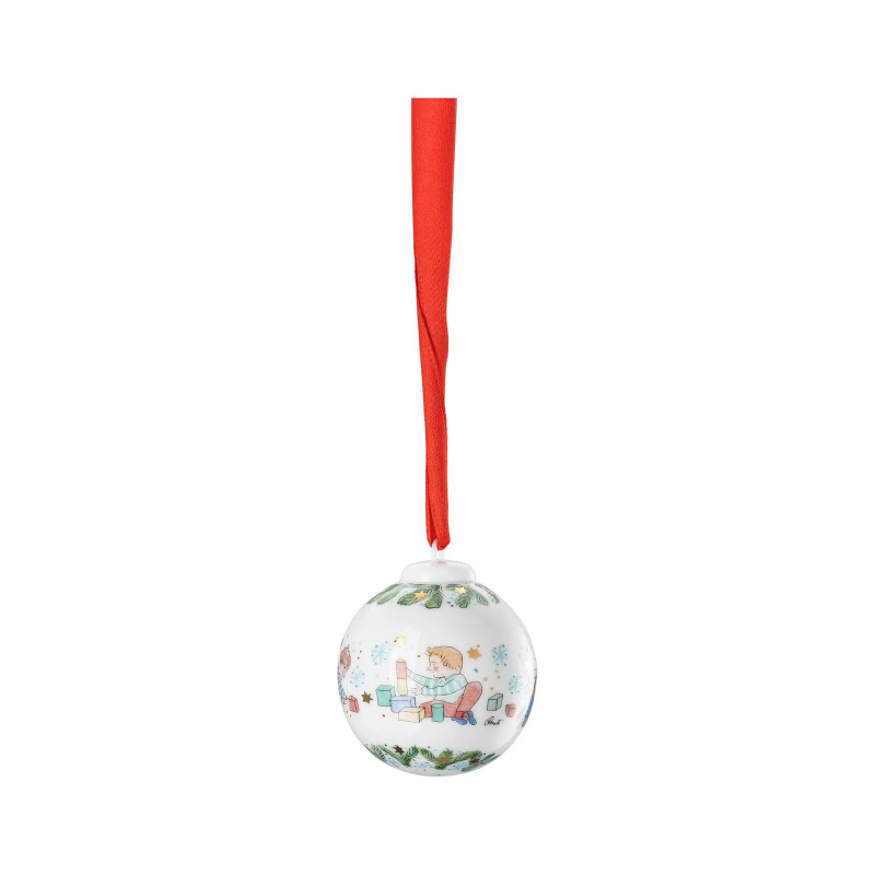 Rosenthal Porcelánová mini koule, motiv Hračky, Vánoční radovánky, Ø 5 cm 02252-727499-27939