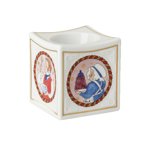 Rosenthal Vánoční svícen na čajovou svíčku, Vánoční hostina, 7 cm 02259-727522-27845