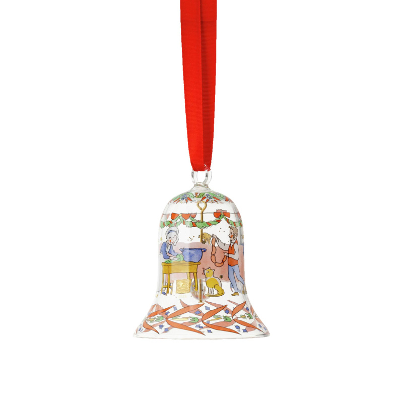 Rosenthal Skleněná ozdoba na stromeček Zvonek, Vánoční hostina, 7 cm 02251-722301-49705