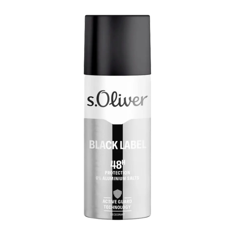 s.Oliver Deodorant sprej pro muže Black Label 150 ml