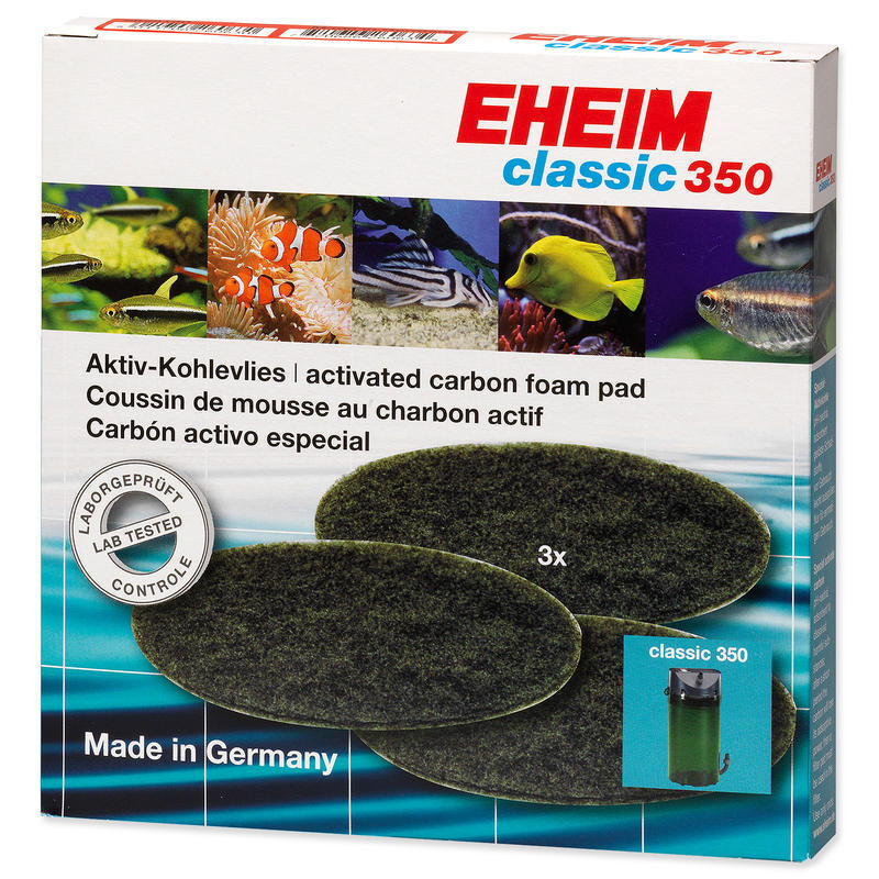 Náplň EHEIM molitan uhlíkový jemný Classic 350 3 ks