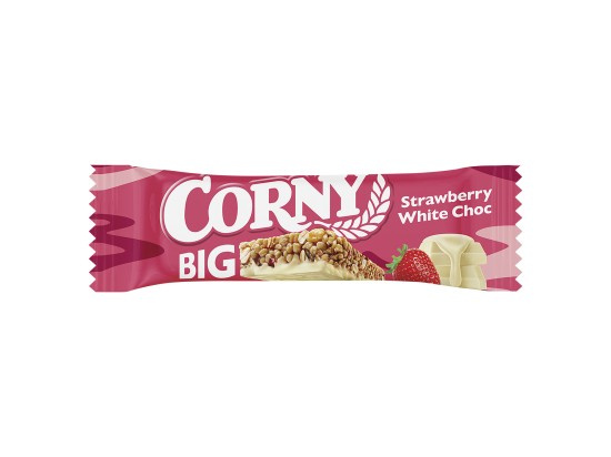 CORNY BIG cereální tyčinka Jahoda-Bílá čokoláda 40g