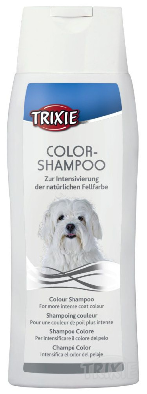 Color šampon-bílý TRIXIE - pro světlé a bílosrsté psy 250 ml